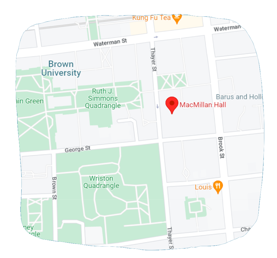 Map showing the location of Macmillan Hall